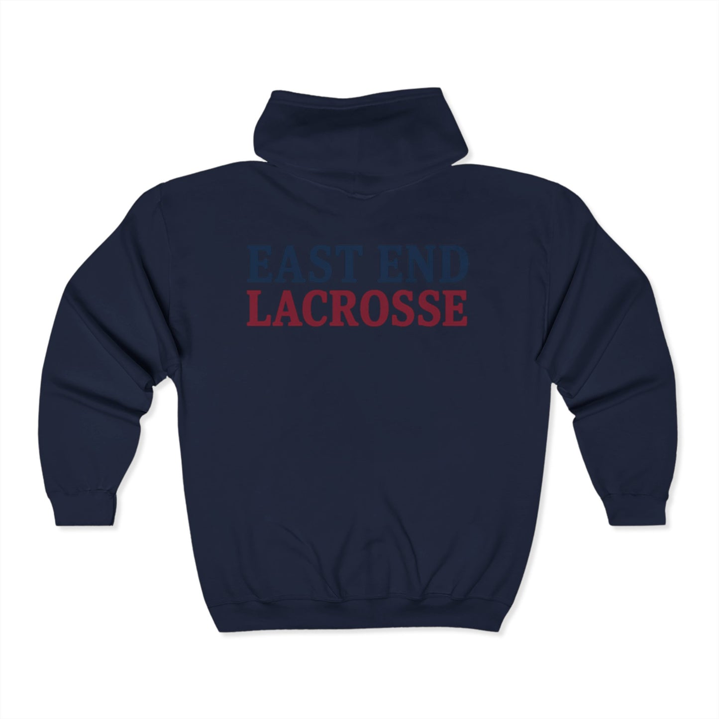 East End Lacrosse Full Zip Hoodie – Unisex Adult