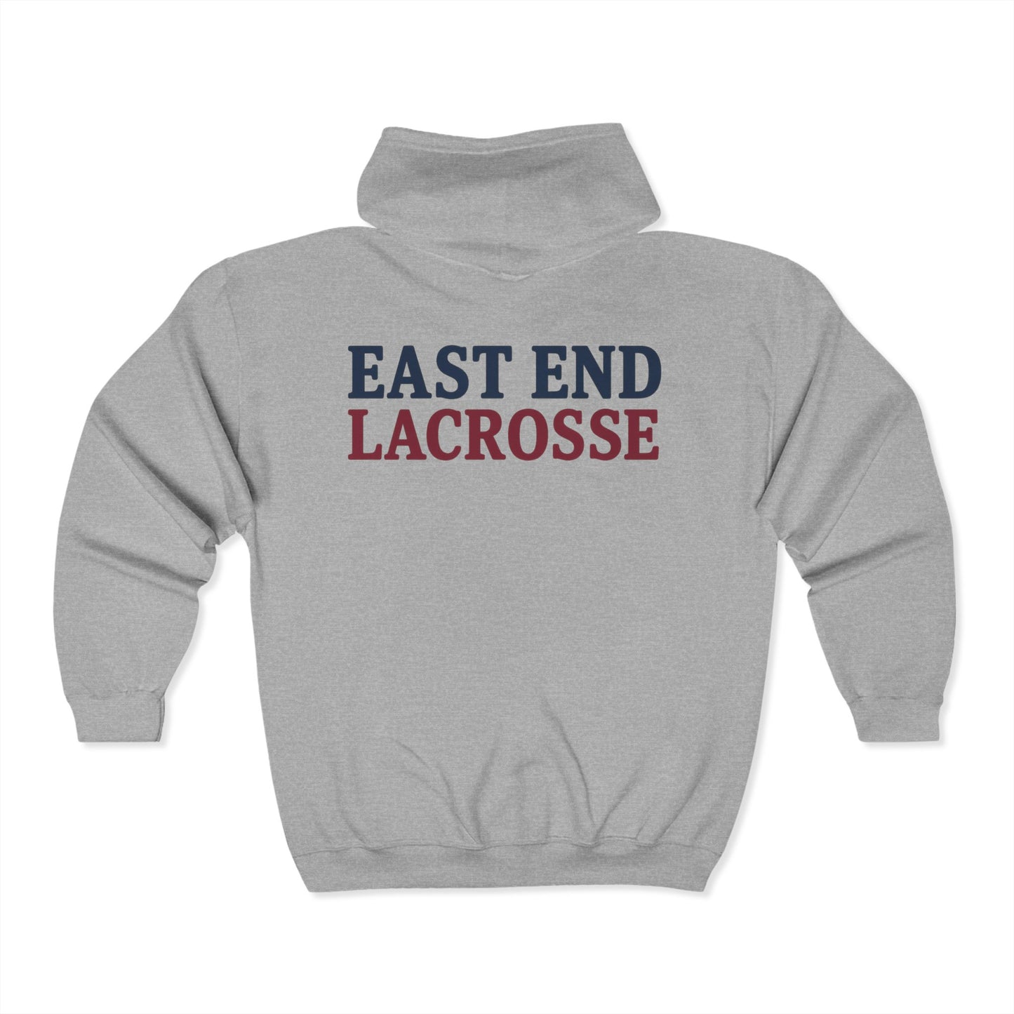 East End Lacrosse Full Zip Hoodie – Unisex Adult
