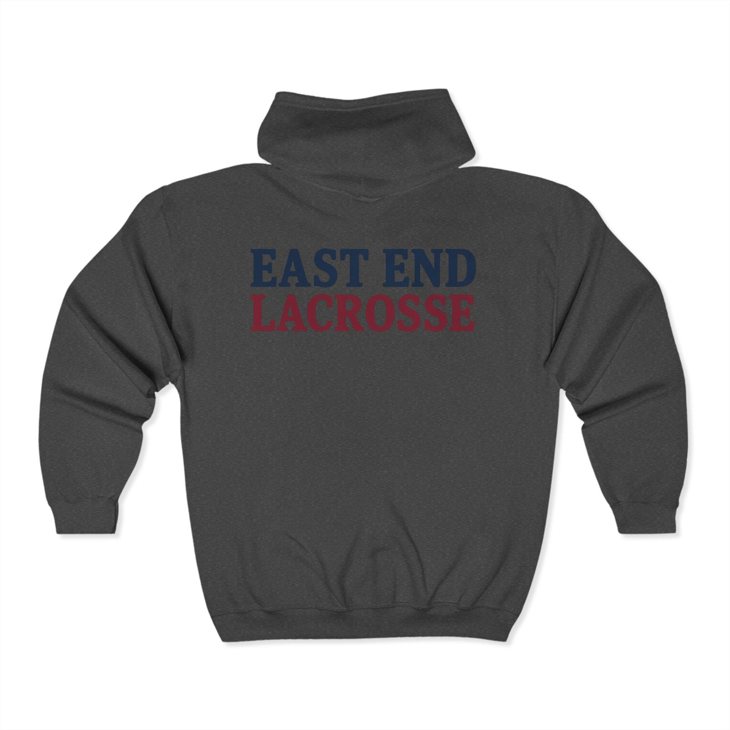 East End Lacrosse Full Zip Hoodie – Unisex Adult