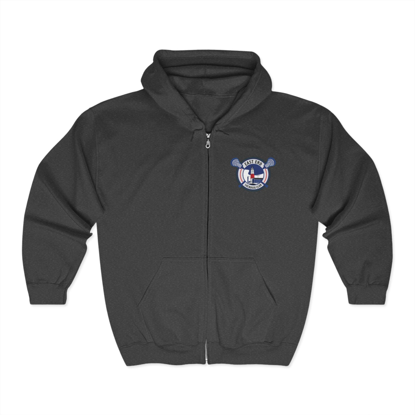 East End Lacrosse Full Zip Hoodie – Unisex Adult