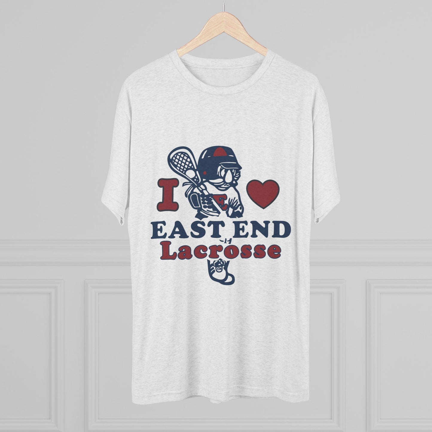 Retro East End Lacrosse Tee – Tri-Blend Comfort