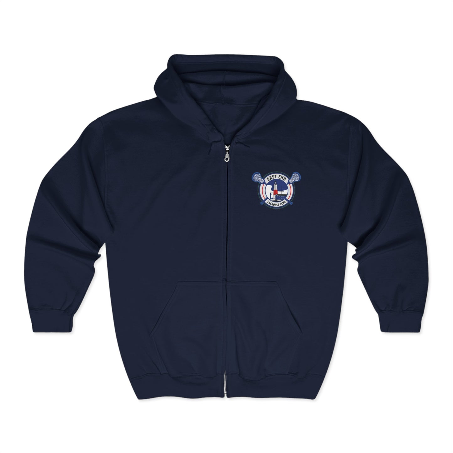 East End Lacrosse Full Zip Hoodie – Unisex Adult