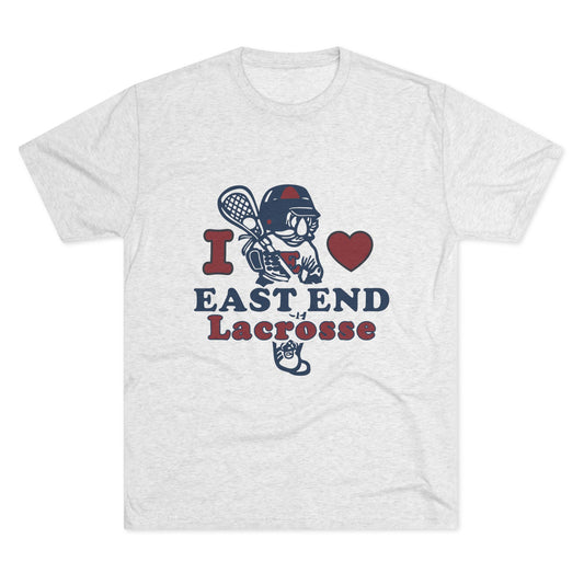 Retro East End Lacrosse Tee – Tri-Blend Comfort